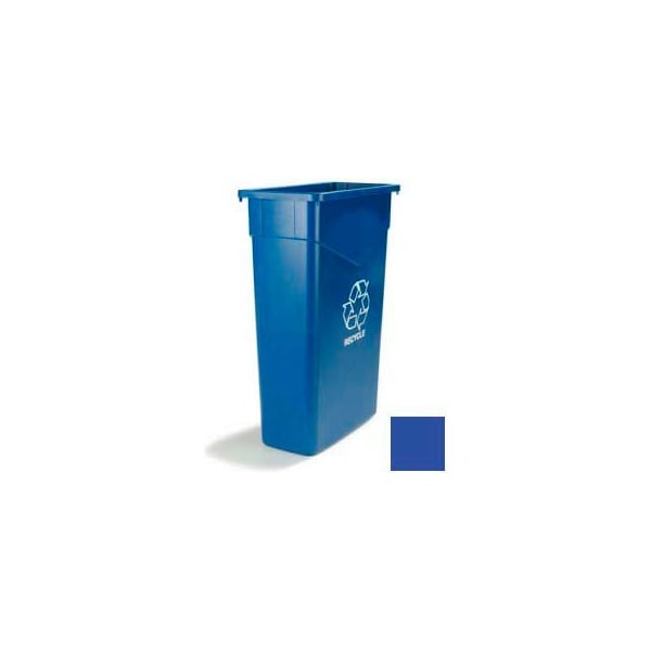 Carlisle TrimLine Recycling Can, 23 Gallon, Blue